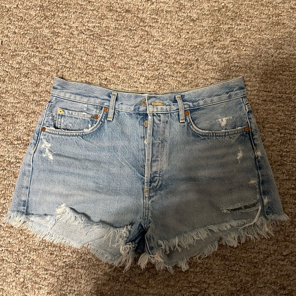 AGOLDE Denim Blue Women's Shorts